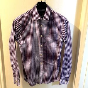 14-14 1/2 neck, 32/33 sleeve non-iron tailored slim fit dress shirt